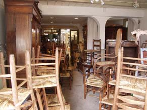 Stoelen matten met biezen