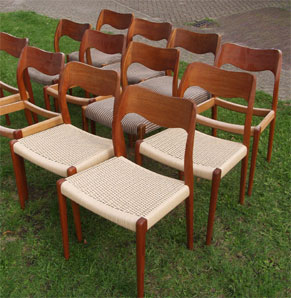 Deens design, N.O. Moller dining chair