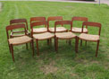 Deens design / Danish design, N.O. Moller / dining chairs