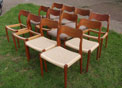 Deens design / Danish design, N.O. Moller / dining chairs